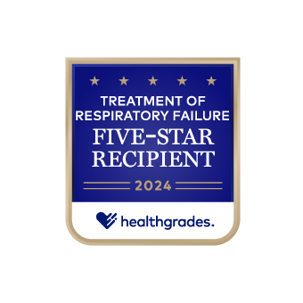 Healthgrades Respiratory Failure 5 Star award #19
