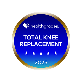 Healthgrades Total Knee Replacement 5 Star 2025 award #23